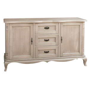 Barock Sideboard, silber grau gebÃ¼rstet
