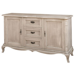 Barock Sideboard, silber grau gebÃ¼rstet