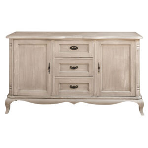 Barock Sideboard, silber grau gebÃ¼rstet