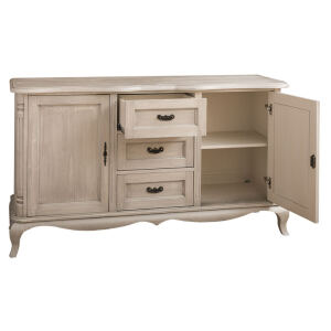 Barock Sideboard, silber grau gebÃ¼rstet