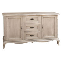 Barock Sideboard, silber grau gebÃ¼rstet