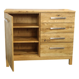 Sideboard Wildeiche 120 cm Massiv Holz