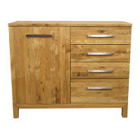 Sideboard Wildeiche 120 cm Massiv Holz