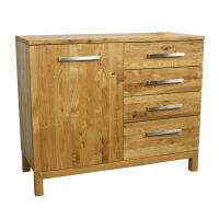 Sideboard Wildeiche 120 cm Massiv Holz