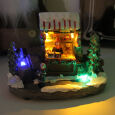 Miniatur Weihnachtsmarkt-Stand, beleuchtet