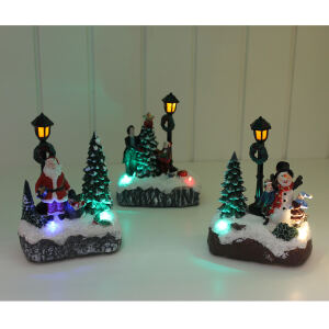Miniatur Winterlandschaft beleuchtet