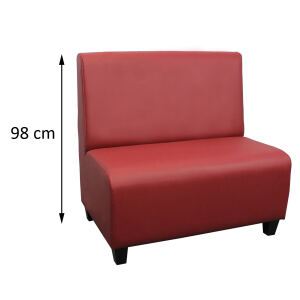 Schlichte Esszimmer Sitzbank mit Lehne Höhe 98 cm