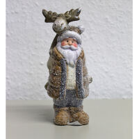 Santa mit Hirsch auf dem Rücken