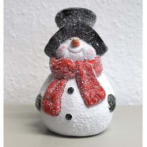 Keramikfigur Schneemann