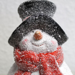 Keramikfigur Schneemann
