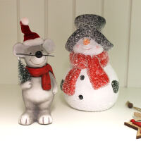 Keramikfigur Schneemann