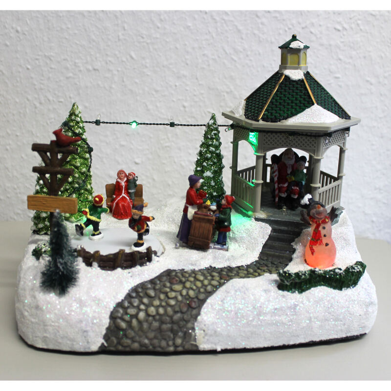 Spieluhr Winterlandschaft, beleuchtet