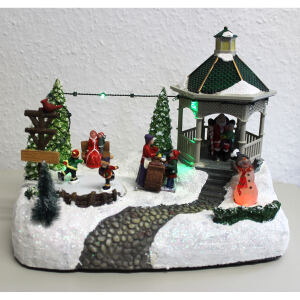 Spieluhr Winterlandschaft, beleuchtet