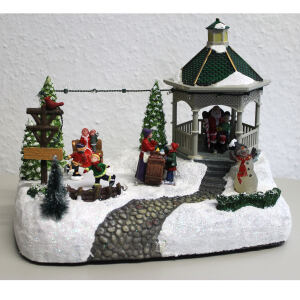 Spieluhr Winterlandschaft, beleuchtet