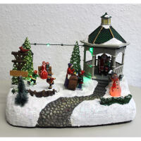 Spieluhr Winterlandschaft, beleuchtet