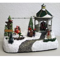 Spieluhr Winterlandschaft, beleuchtet