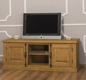 Rustikales TV Sideboard hellbraun gewachst