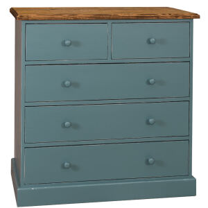 Türkise Kommode im Landhausstil Shabby Chic