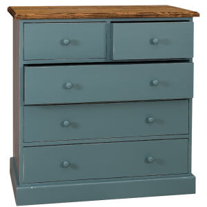Türkise Kommode im Landhausstil Shabby Chic