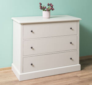 Romantische Kommode cremegrau shabby chic