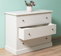Romantische Kommode cremegrau shabby chic