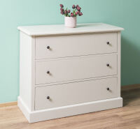 Romantische Kommode cremegrau shabby chic