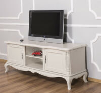 Vintage TV Lowboard hellbeige shabby chic