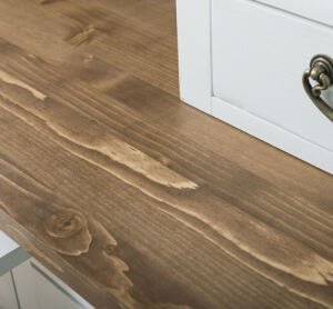 Küchen-Buffetschrank Landhausstil weiß