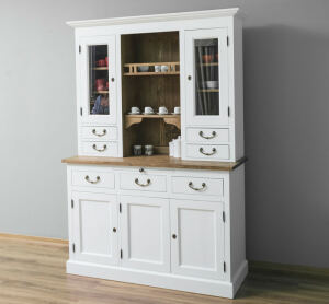 Küchen-Buffetschrank Landhausstil weiß