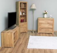 Wohnzimmer Set Wildeiche geölt (3-teilig)