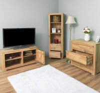 Wohnzimmer Set Wildeiche geölt (3-teilig)