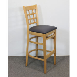 Barhocker mit Holzsitz Britania ( 2er-Set)