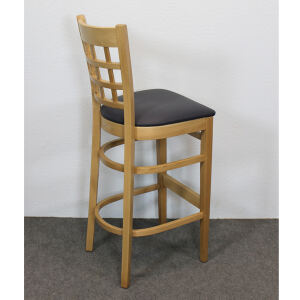 Barhocker mit Holzsitz Britania ( 2er-Set)