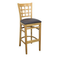 Barhocker mit Holzsitz Britania ( 2er-Set)