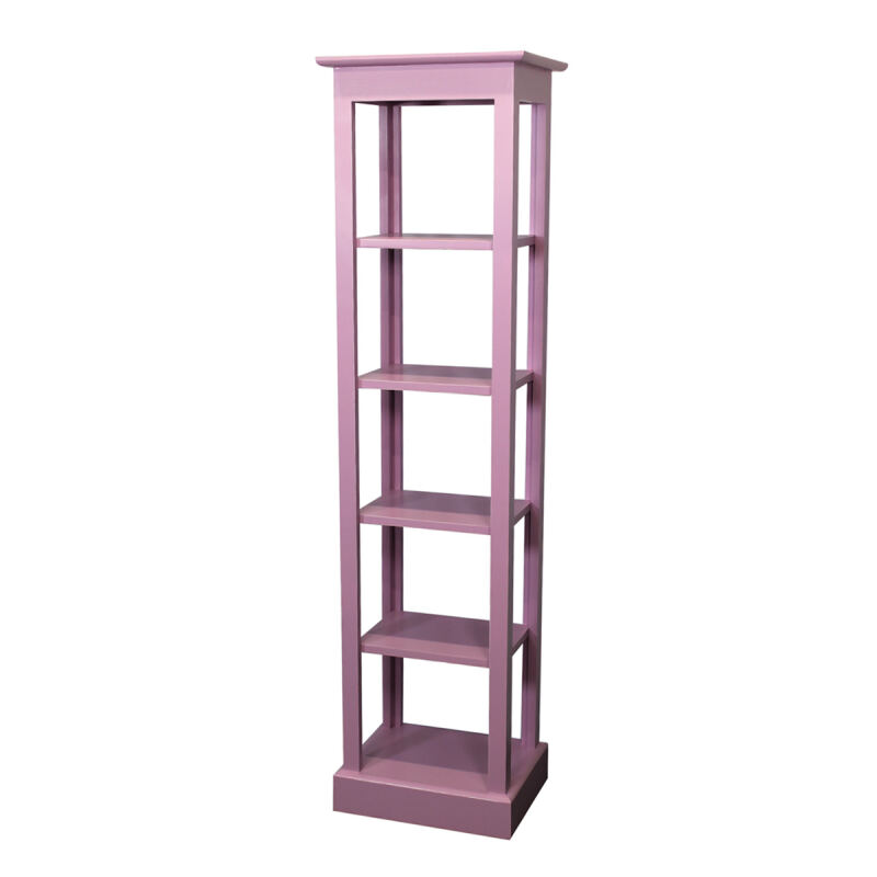 Schmales Holz Regal Rosa Shabby Chic