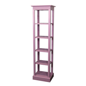 Schmales Holz Regal Rosa Shabby Chic