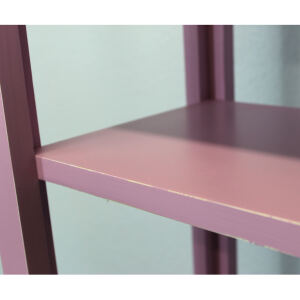 Schmales Holz Regal Rosa Shabby Chic