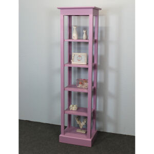 Schmales Holz Regal Rosa Shabby Chic