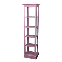Schmales Holz Regal Rosa Shabby Chic