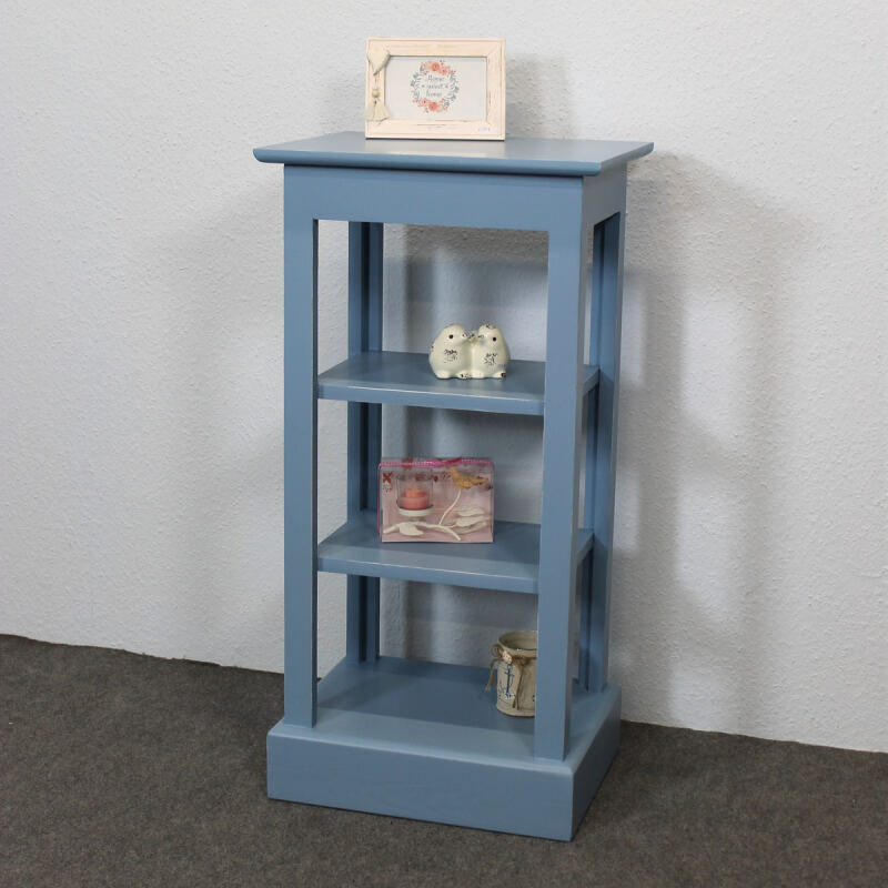 Kleines Vintage Regal Blau Shabby Chic - Onlineshop für massive Landhausmöbel