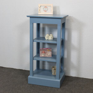 Kleines Vintage Regal Blau Shabby Chic