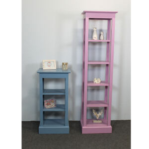 Kleines Vintage Regal Blau Shabby Chic