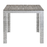 Moderner Gartentisch 80 x 80 Grau
