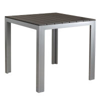 Moderner Gartentisch 80 x 80 Grau
