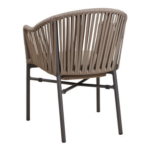 Lounge Garten Sessel inkl. Sitzkissen taupe