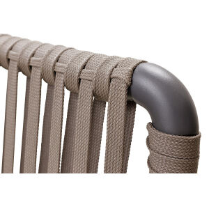 Lounge Garten Sessel inkl. Sitzkissen taupe