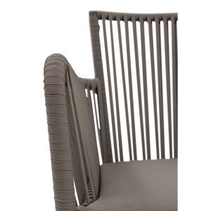 Ausgefallender Gartensessel incl. Kissen taube
