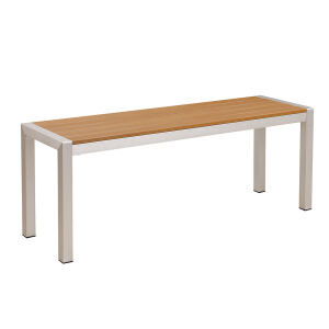 Gartenbank Aluminium Teak