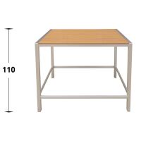 Outdoor Stehtisch Teak 120 x 80  cm