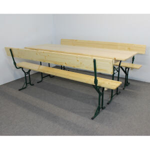 Biergartengarnitur mit Lehne Gardasee 220 cm